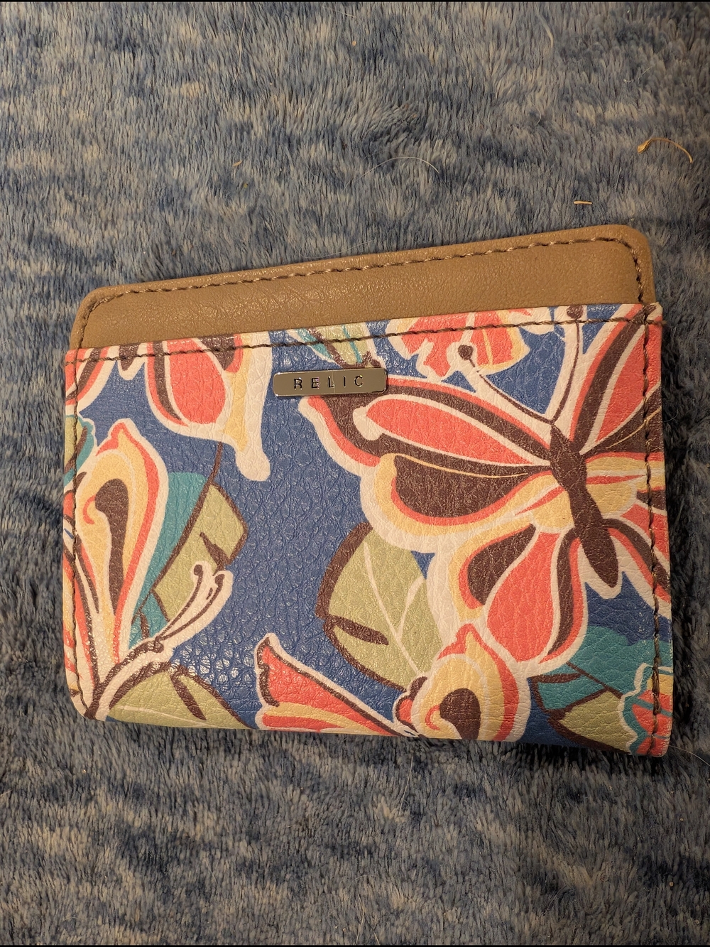 Relic Floral Wallet in Blue Multicolor